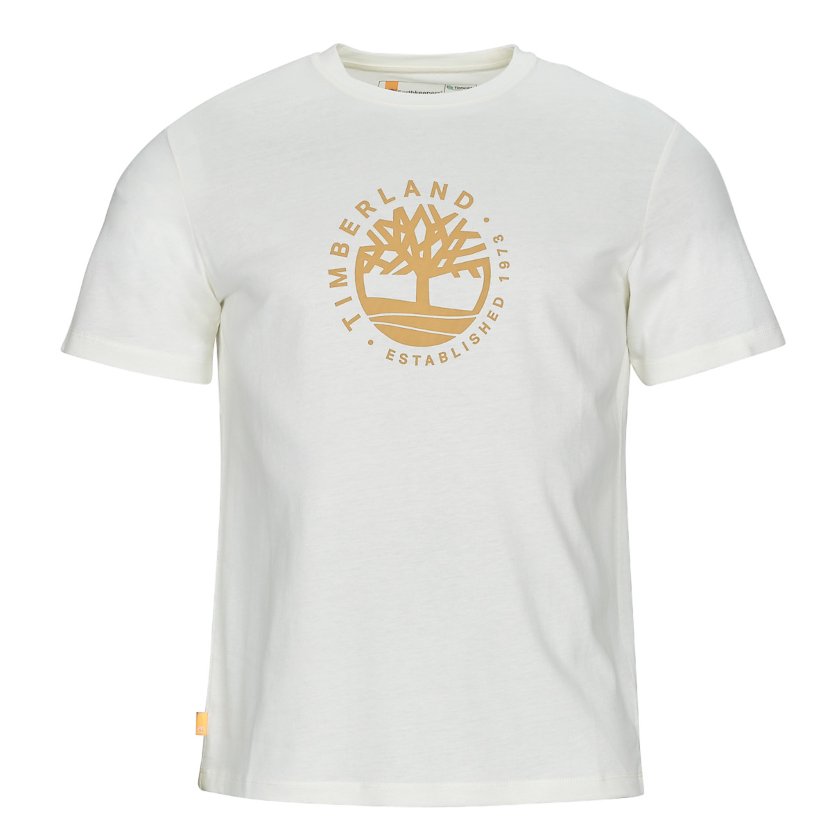 Textiel Heren T-shirts korte mouwen Timberland SS Refibra Logo Graphic Tee Regular Wit