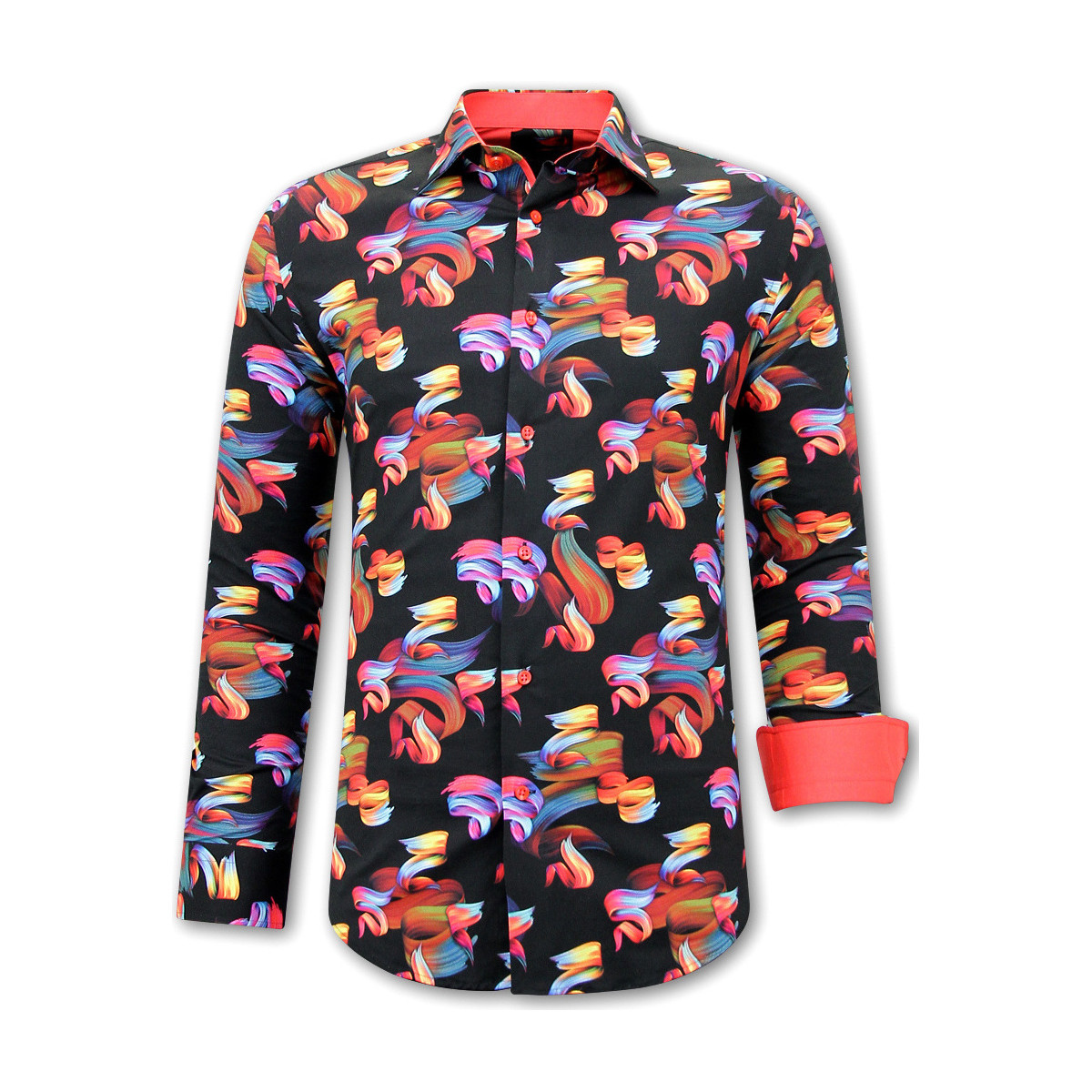 Textiel Heren Overhemden lange mouwen Gentile Bellini Kleurrijke Blouse Print Multicolour