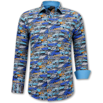 Textiel Heren Overhemden lange mouwen Gentile Bellini Auto Print Multicolour
