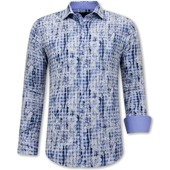 Textiel Heren Overhemden lange mouwen Gentile Bellini Bloemen Blauw