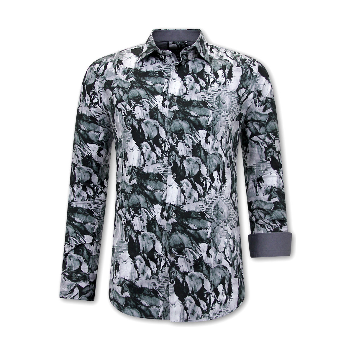 Textiel Heren Overhemden lange mouwen Gentile Bellini Dierenprint Blouse Multicolour