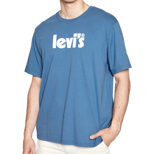 Textiel Heren T-shirts korte mouwen Levi's  Blauw