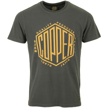Textiel Heren T-shirts korte mouwen Superdry Copper Label Tee Zwart