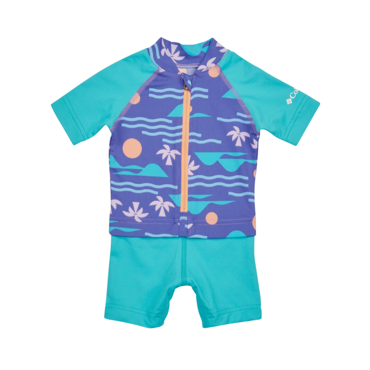 Textiel Jongens Zwembroeken/ Zwemshorts Columbia Sandy Shores Sunguard Suit Violet / Blauw