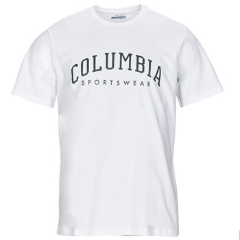 Textiel Heren T-shirts korte mouwen Columbia Rockaway River Graphic SS Tee Wit