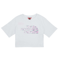 Textiel Meisjes T-shirts korte mouwen The North Face Girls S/S Crop Easy Tee Wit