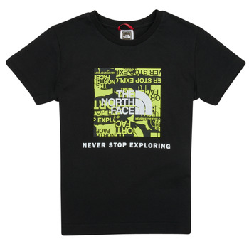 Textiel Jongens T-shirts korte mouwen The North Face Boys S/S Redbox Tee Zwart