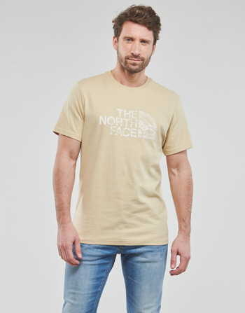 Textiel Heren T-shirts korte mouwen The North Face S/S Woodcut Dome Tee Beige