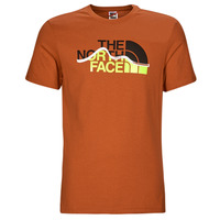 Textiel Heren T-shirts korte mouwen The North Face S/S Mountain Line Tee Brown