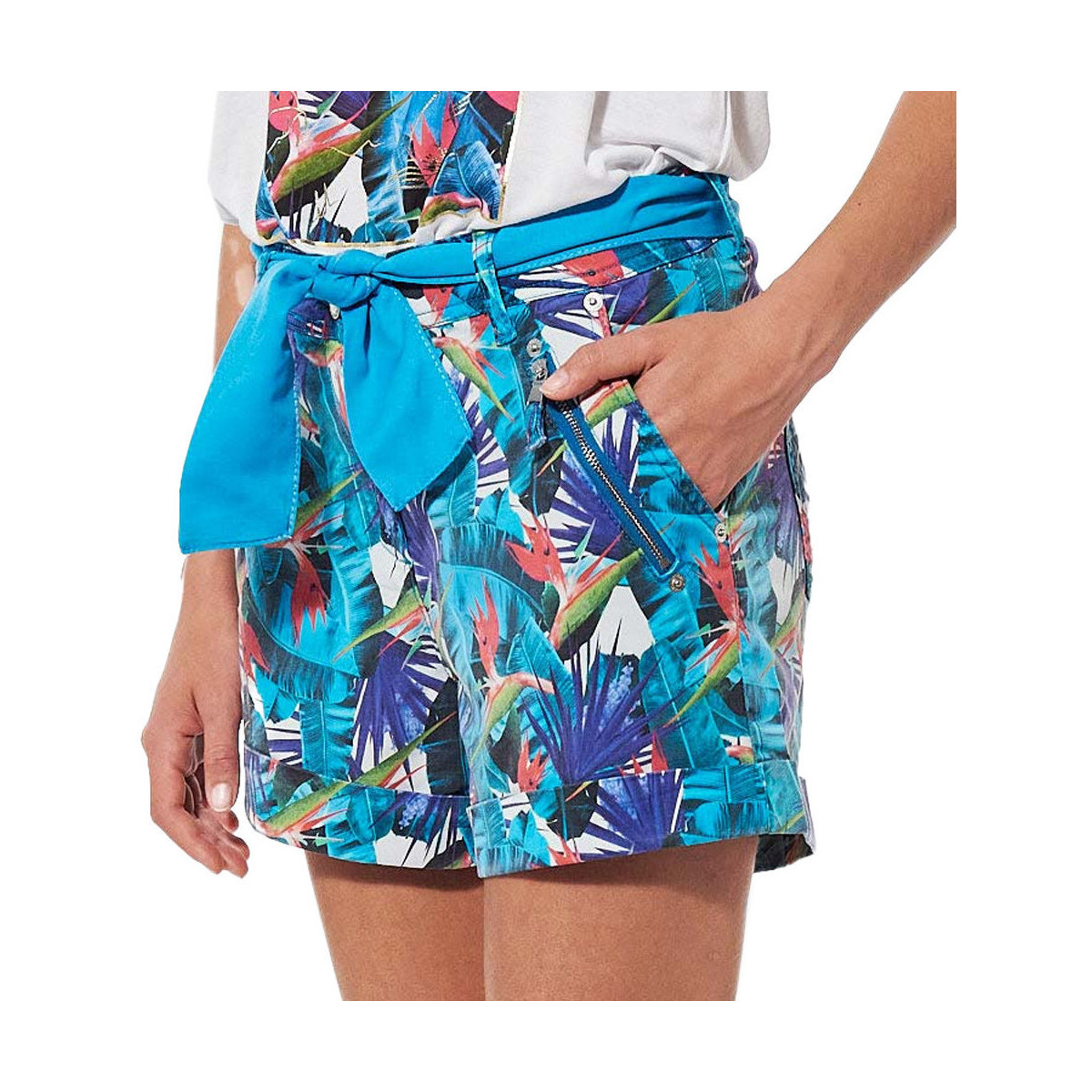 Textiel Dames Korte broeken / Bermuda's Kaporal  Blauw