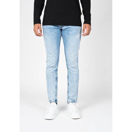 Textiel Heren 5 zakken broeken Pepe jeans PM206317WR42 | Callen Crop Blauw