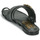 Schoenen Dames Leren slippers Versace Jeans Couture 74VA3S62-ZS539 Zwart / Goud