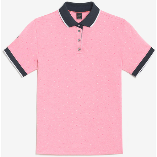 Textiel Heren T-shirts & Polo’s Le Temps des Cerises Poloshirt NOVIL Roze