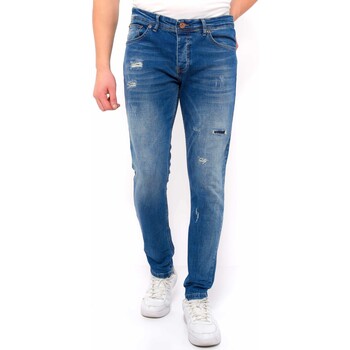 Textiel Heren Skinny jeans True Rise Jeans Gaten DC Blauw