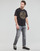 Textiel Heren T-shirts korte mouwen Versace Jeans Couture GAHT05-G89 Zwart