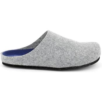 Schoenen Heren Leren slippers Grunland GRU-RRR-CB2209-GR Grijs