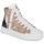 Schoenen Dames Hoge sneakers Vanessa Wu PINA Wit / Leopard