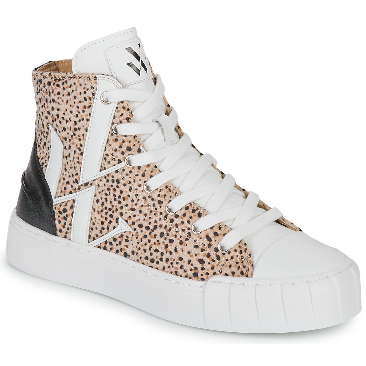 Schoenen Dames Hoge sneakers Vanessa Wu PINA Wit / Leopard