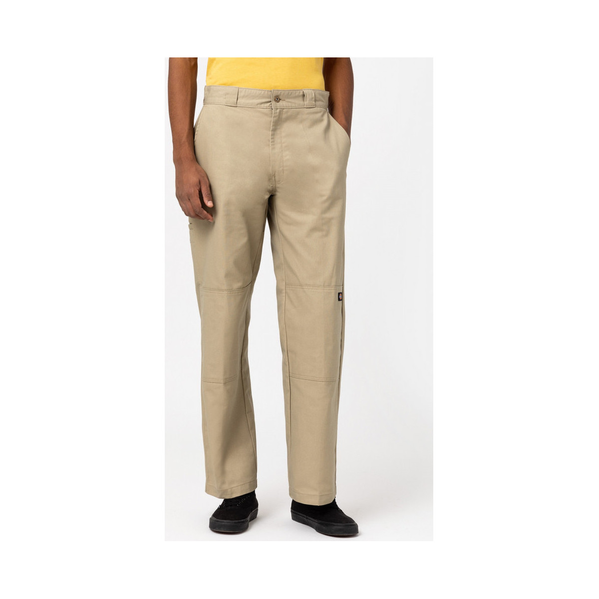 Textiel Heren Broeken / Pantalons Dickies Valley grande double knee Beige