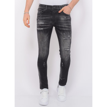 Textiel Heren Skinny jeans Local Fanatic Stoashed Ripped Jeans Zwart
