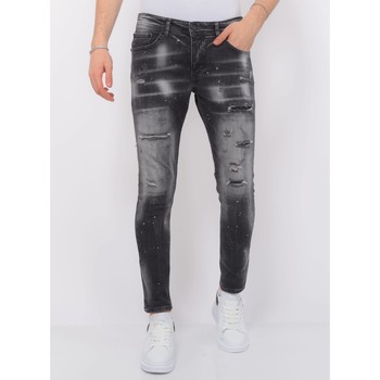 Textiel Heren Skinny jeans Local Fanatic Distressed Jeans Stoash Zwart
