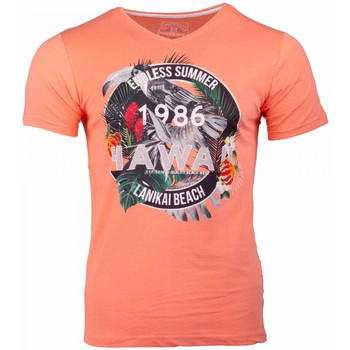 Textiel Heren T-shirts korte mouwen La Maison Blaggio  Orange