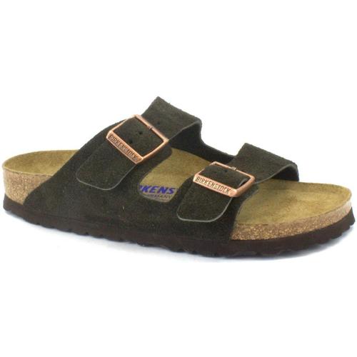 Schoenen Dames Leren slippers Birkenstock BIR-CCC-951313-MO-D Brown