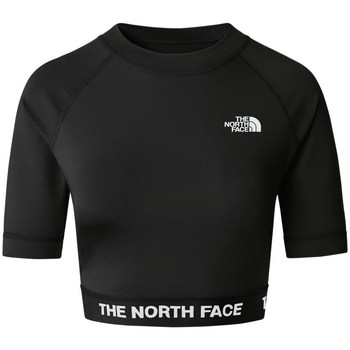 Textiel Dames T-shirts korte mouwen The North Face Crop LS Zwart