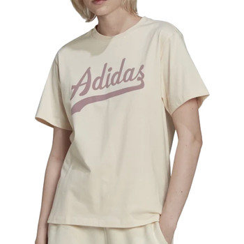 Textiel Dames T-shirts korte mouwen adidas Originals  Wit