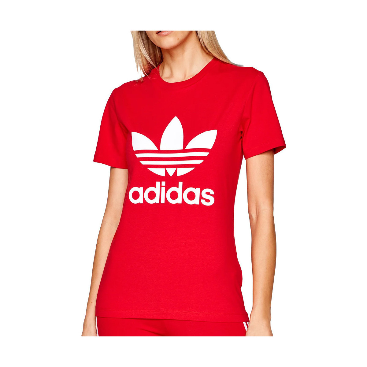 Textiel Dames T-shirts & Polo’s adidas Originals  Rood