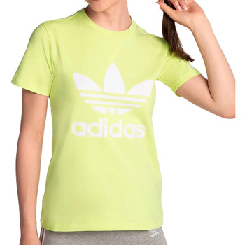 Textiel Meisjes T-shirts korte mouwen adidas Originals  Geel