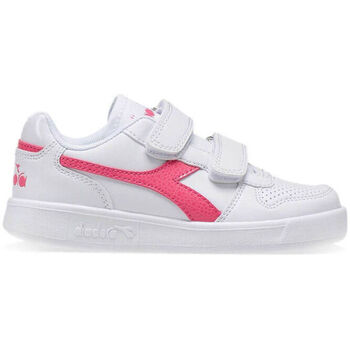 Schoenen Kinderen Sneakers Diadora Playground ps girl PLAYGROUND PS GIRL C2322 White/Hot pink Roze