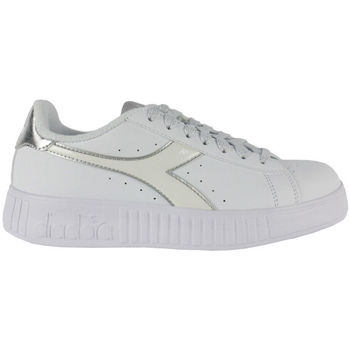 Schoenen Dames Sneakers Diadora Step p STEP P C6103 White/Silver Zilver