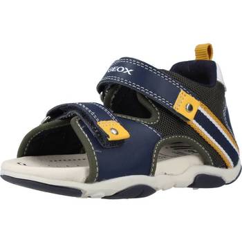 Schoenen Jongens Sandalen / Open schoenen Geox B SANDAL AGASIM BOY Blauw