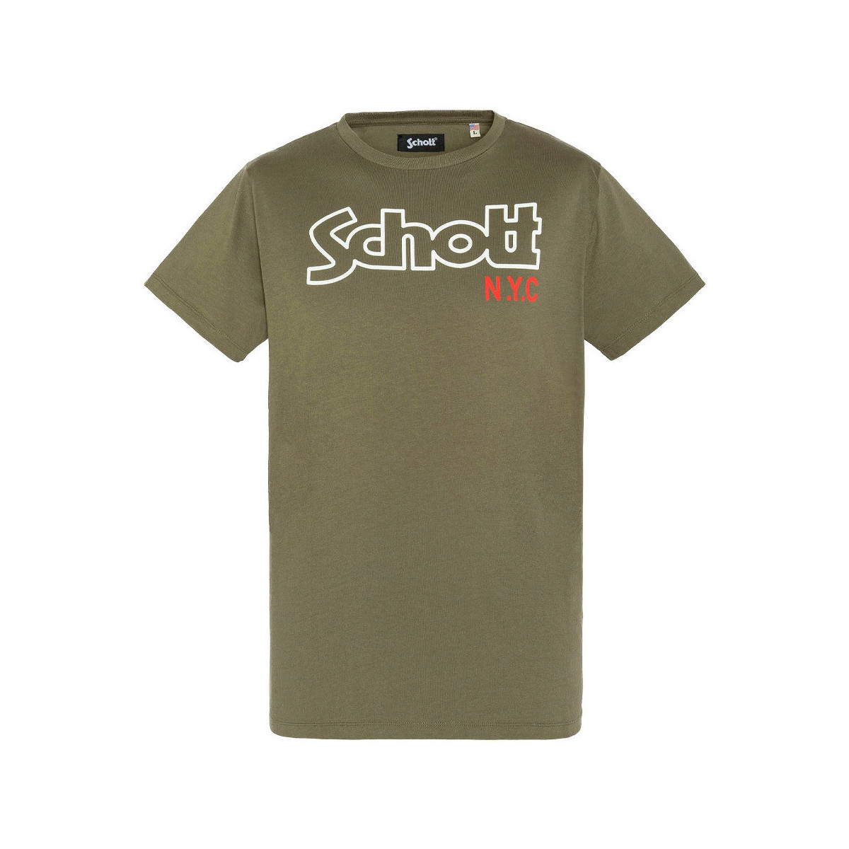 Textiel Heren T-shirts & Polo’s Schott  Groen