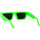 Horloges & Sieraden Zonnebrillen Leziff Occhiali da Sole  Miami M4939 C13 Verde Fluo Groen