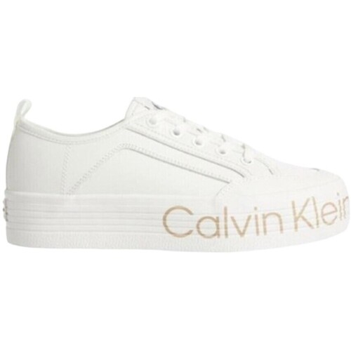 Schoenen Dames Sneakers Calvin Klein Jeans YW0YW01025 YBR Wit