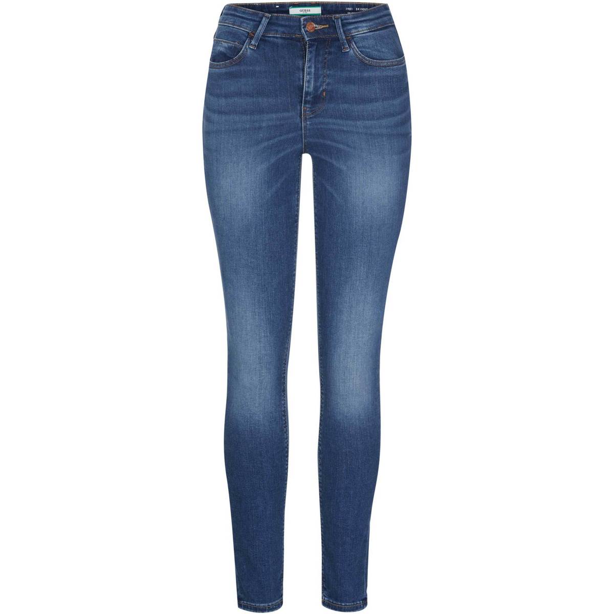 Textiel Dames Skinny jeans Guess W0YA46D4484 Blauw
