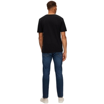 Selected Noos Pan Linen T-Shirt - Black Zwart