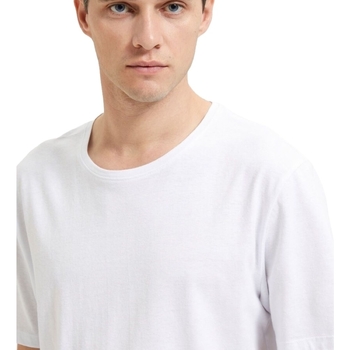 Selected Noos Pan Linen T-Shirt - Bright White Wit