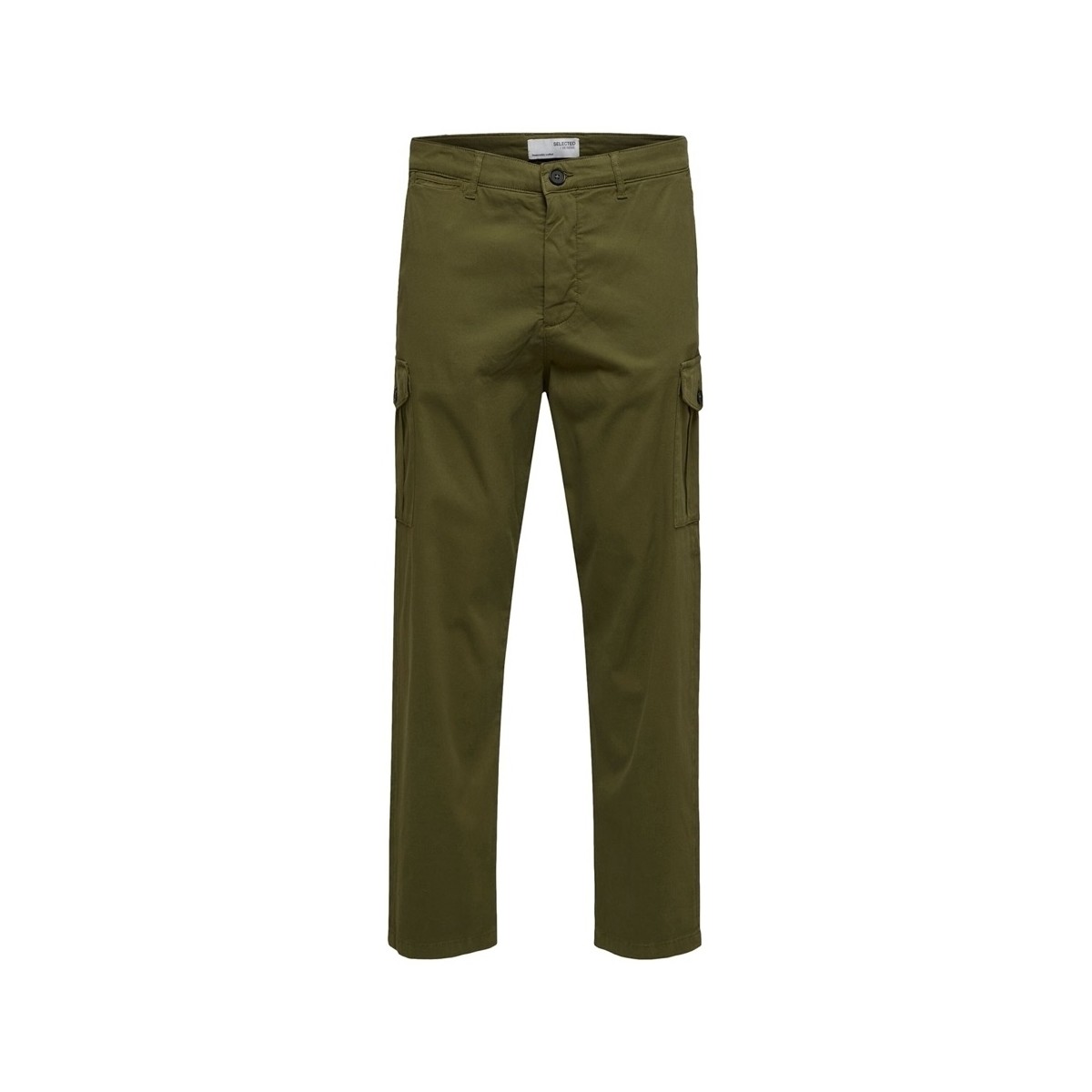 Textiel Heren Broeken / Pantalons Selected Noos Slim Tapered Wick Cargo Pants - Winter Moss Groen