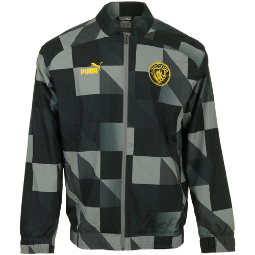 Textiel Heren Trainings jassen Puma MCFC Prematch Jacket Zwart