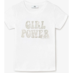 Textiel Meisjes T-shirts & Polo’s Le Temps des Cerises T-shirt POWERGI Wit