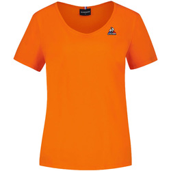 Textiel Dames T-shirts korte mouwen Le Coq Sportif Essentiels Tee N°1 Wn's Orange