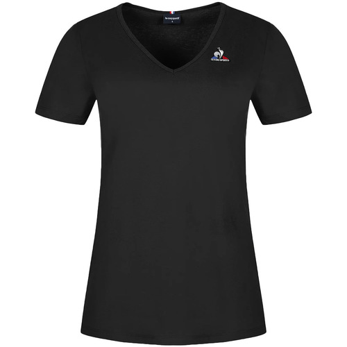 Textiel Dames T-shirts korte mouwen Le Coq Sportif Essentiels Tee N°1 Wn's Zwart