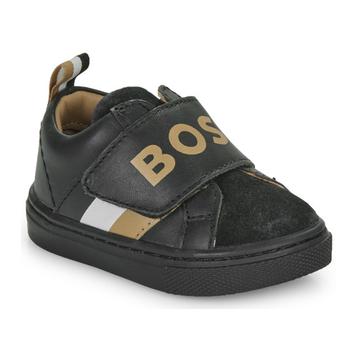 Schoenen Jongens Lage sneakers BOSS J09202 Zwart