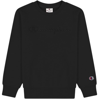 Textiel Jongens Sweaters / Sweatshirts Champion Sweatshirt enfant  Cml Logo Zwart