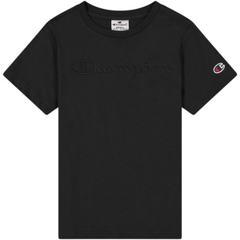Textiel Jongens T-shirts & Polo’s Champion T-shirt enfant  Cml Logo Zwart