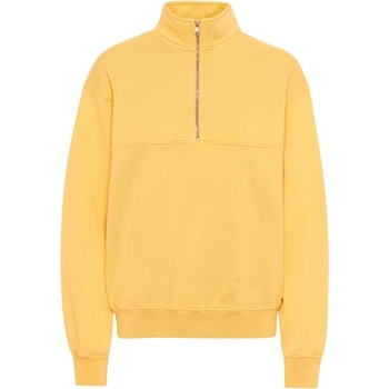 Textiel Sweaters / Sweatshirts Colorful Standard Sweatshirt 1/4 zip  Organic lemon yellow Geel