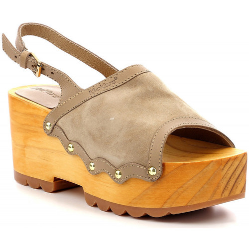 Schoenen Dames Sandalen / Open schoenen Kickers Kick Wedge Wood Beige